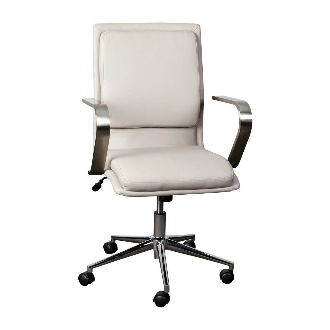 Merrick Lane Artemis Mid-Back Home Office Chair with Armrests, Height Adjustable Swivel Seat and Five Star Base